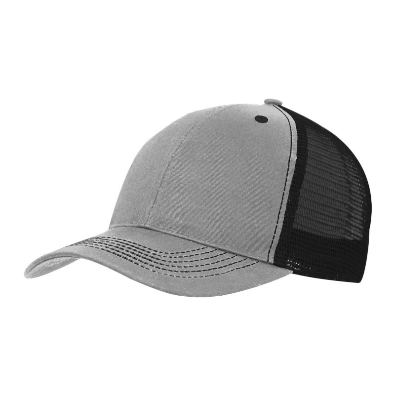 Color Accent Mesh Snapback Cap - 6