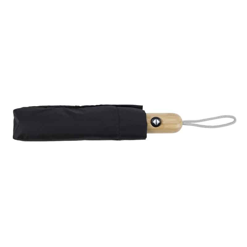 Shed Rain™ 42" RPET Bamboo-Handled Auto-Open/Close Compact Umbrella - 3