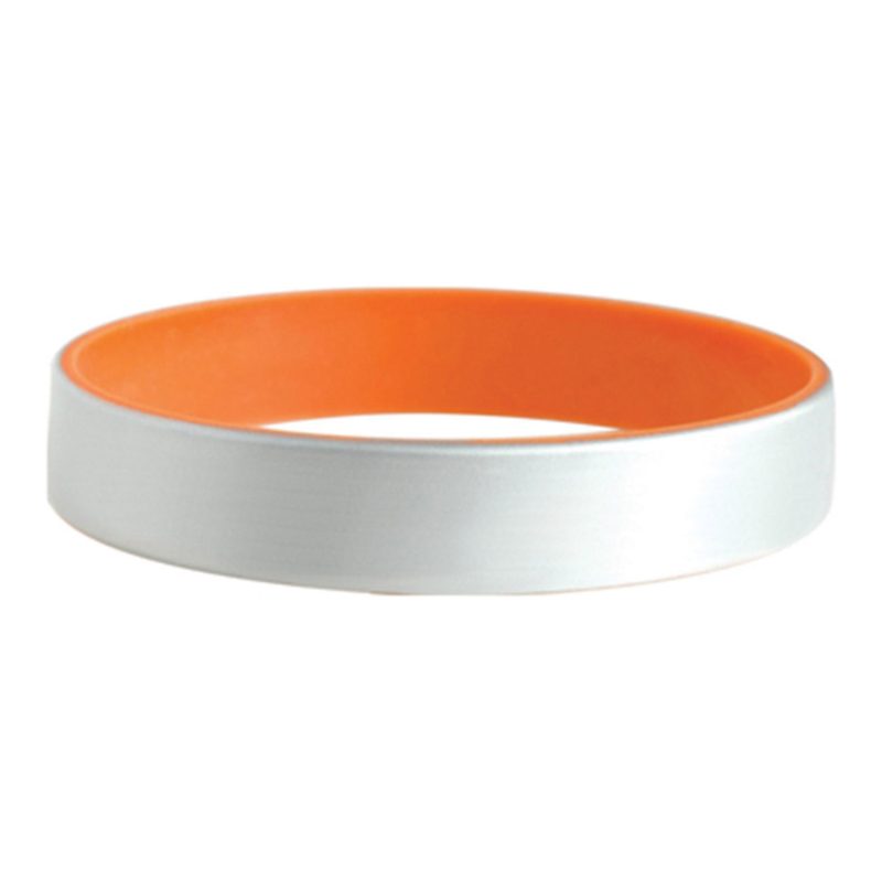 Silver Silicone Bracelets - 1