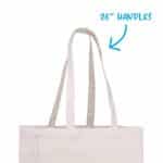 V Natural Cotton Tote - 1