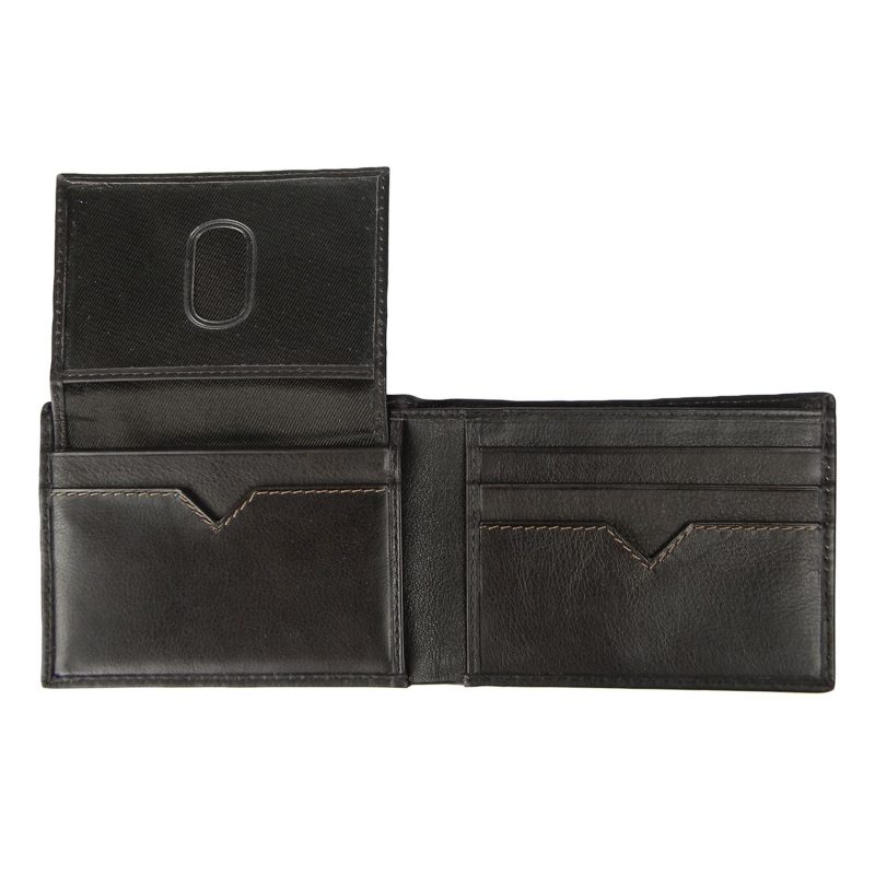 Andrew Philips® Leather Contrast Stitch Billfold Wallet - 2