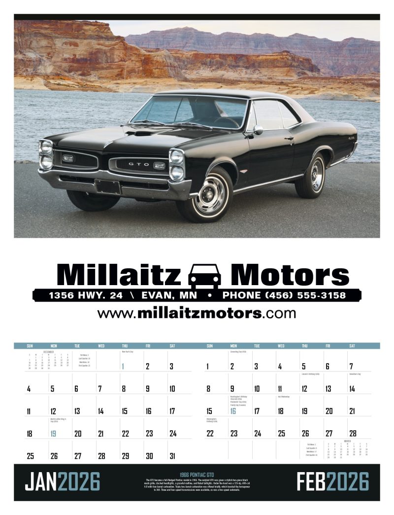 Triumph®-Calendars-Muscle-Cars-Calendar-3205 Triumph® Calendars Muscle Cars Calendar