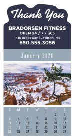 Triumph® Calendars Press-N-Stick Scenic Calendar