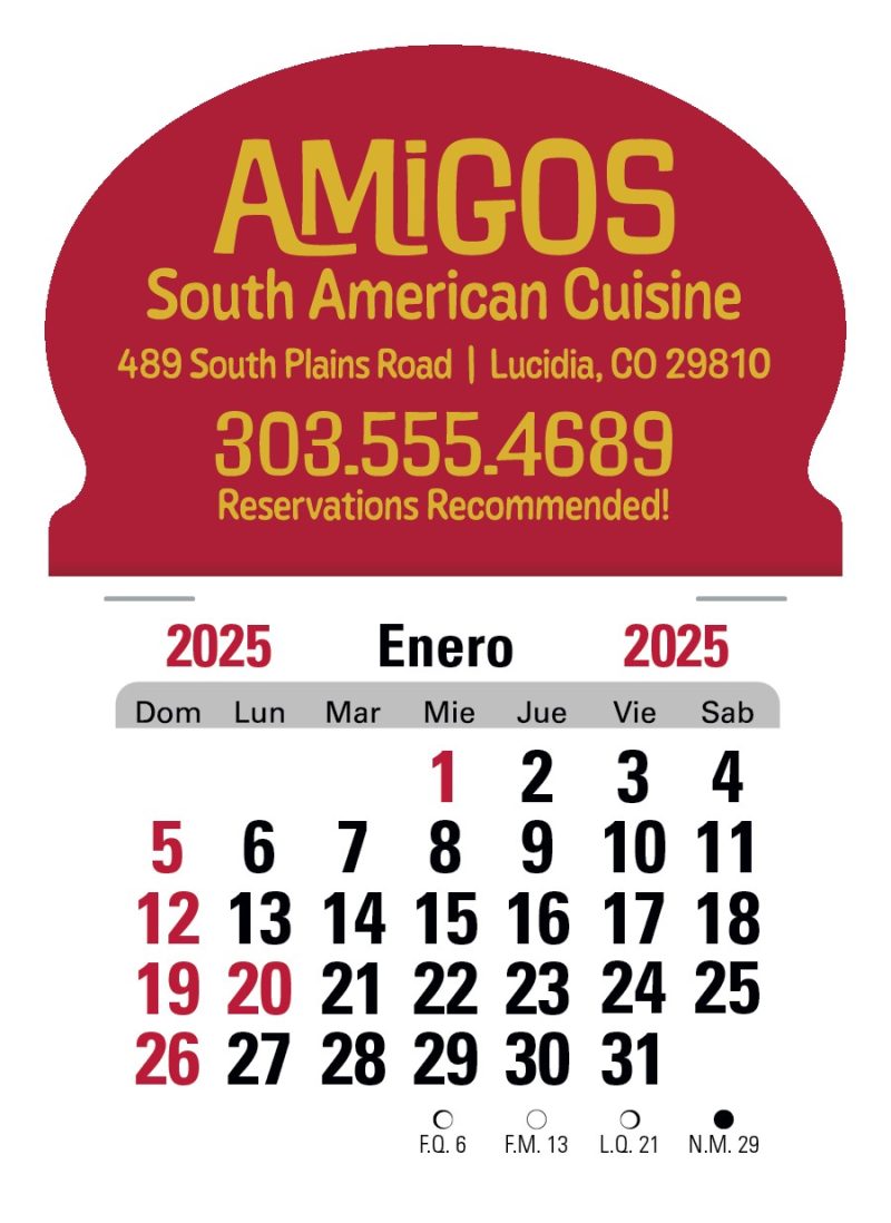 Triumph® Calendars Press-N-Stick Spanish Calendar - 3