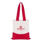 Good Value™ Cotton Colored Accent Flat Tote