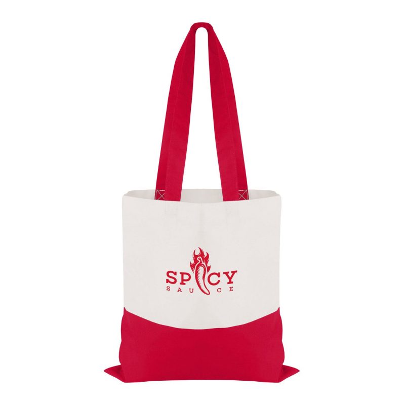 Good Value™ Cotton Colored Accent Flat Tote