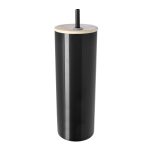 Good Value™ Double-Wall Stainless Steel Tumbler with Bamboo Lid and Straw - 20 oz. - 5