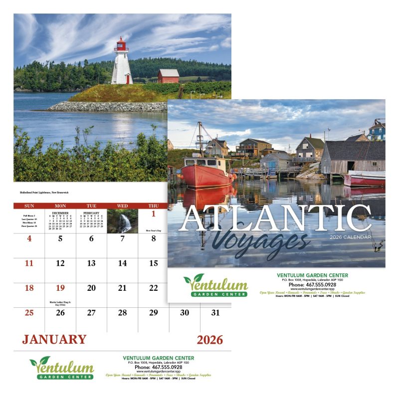 Good Value™ Atlantic Voyages - Stapled Calendar - 1