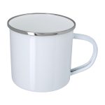 11.8 oz. Enamel Mug with Stainless Steel Rim with Steel Coating - 2