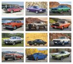 Triumph® Calendars Press-N-Stick Full-Color Header Cruisin? Cars Calendar - 1